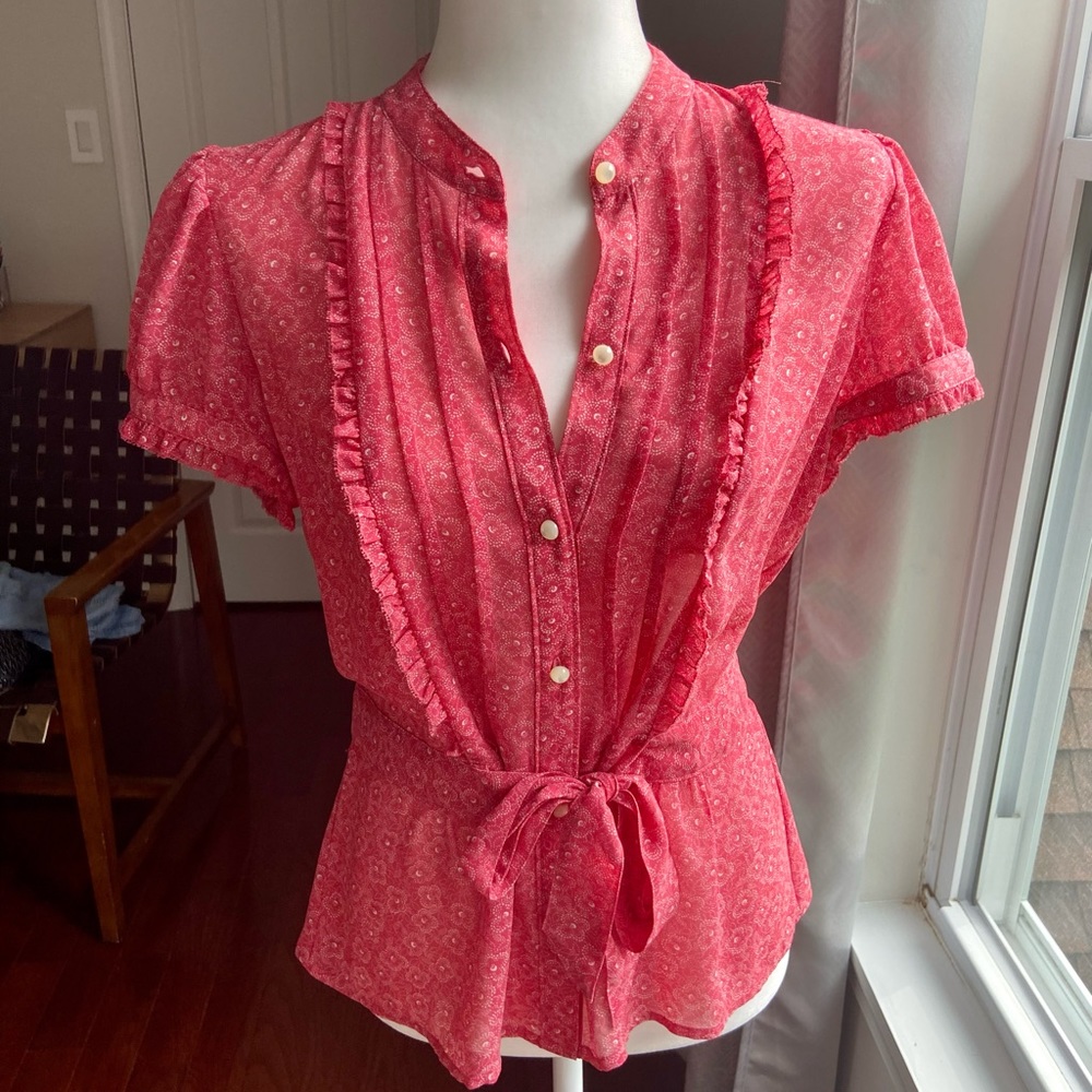 LOFT short sleeve blouse